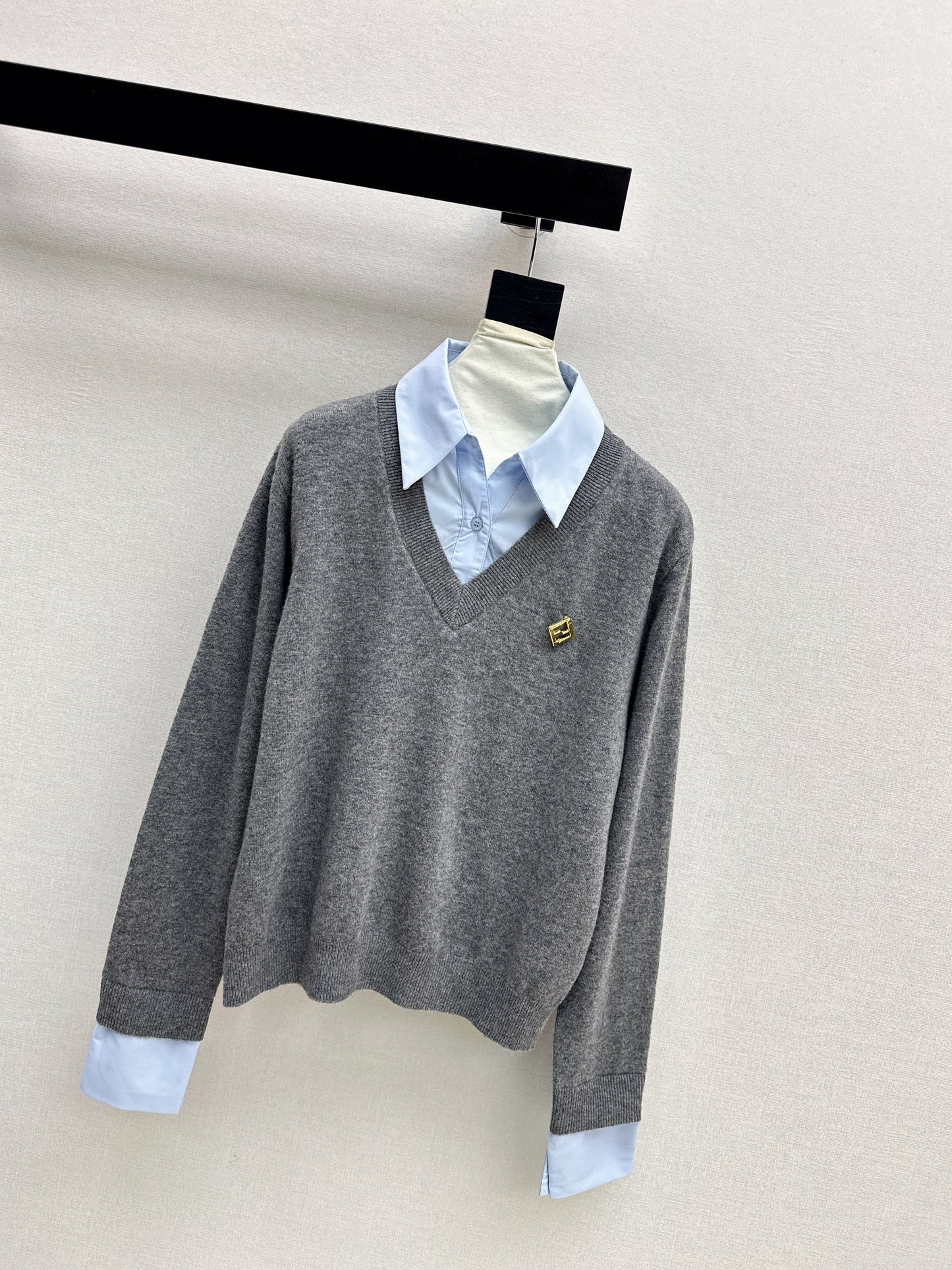 26SS NEW 2in1 knit shirt