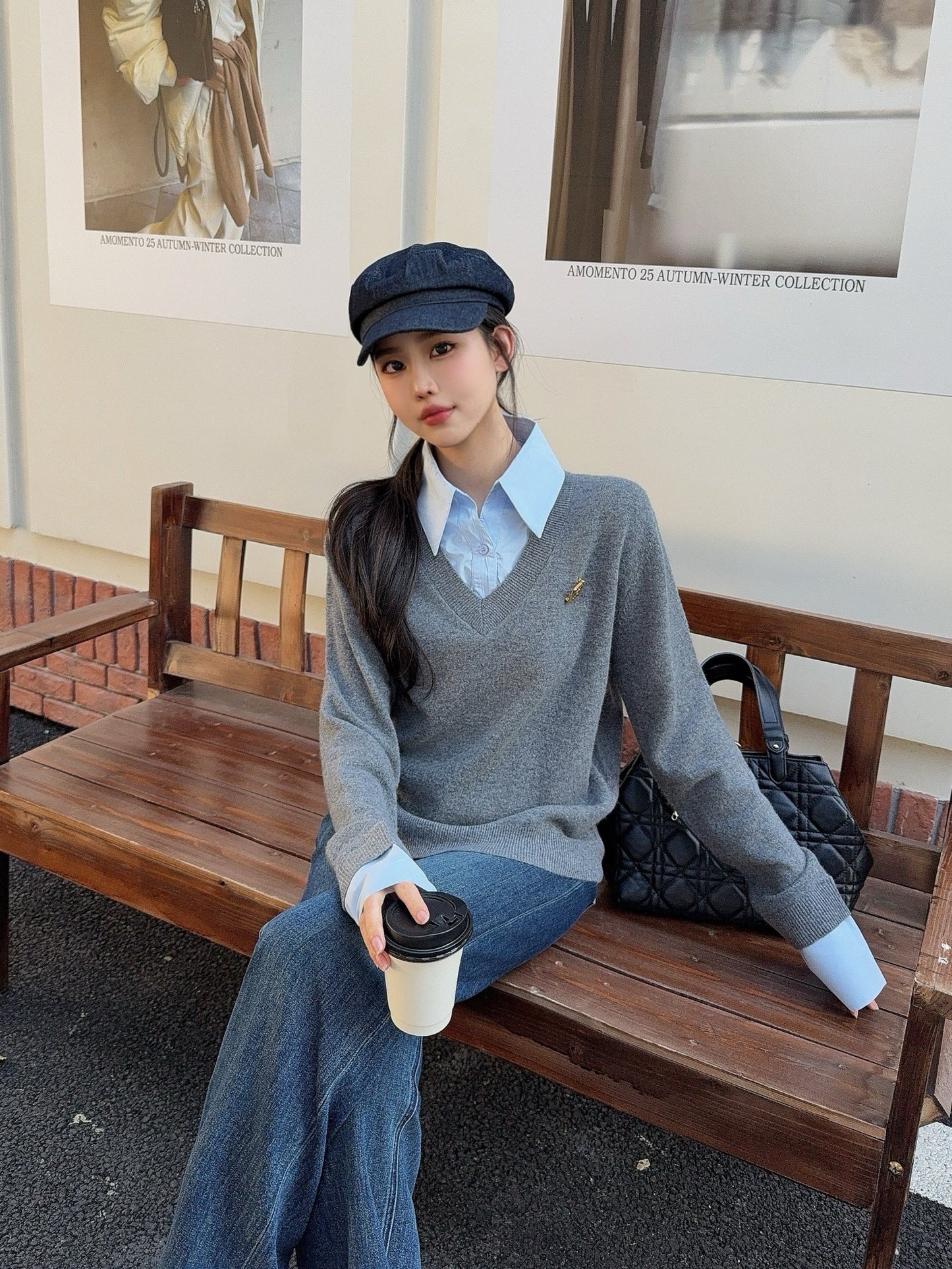 26SS NEW 2in1 knit shirt