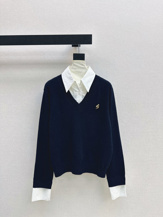 26SS NEW 2in1 knit shirt