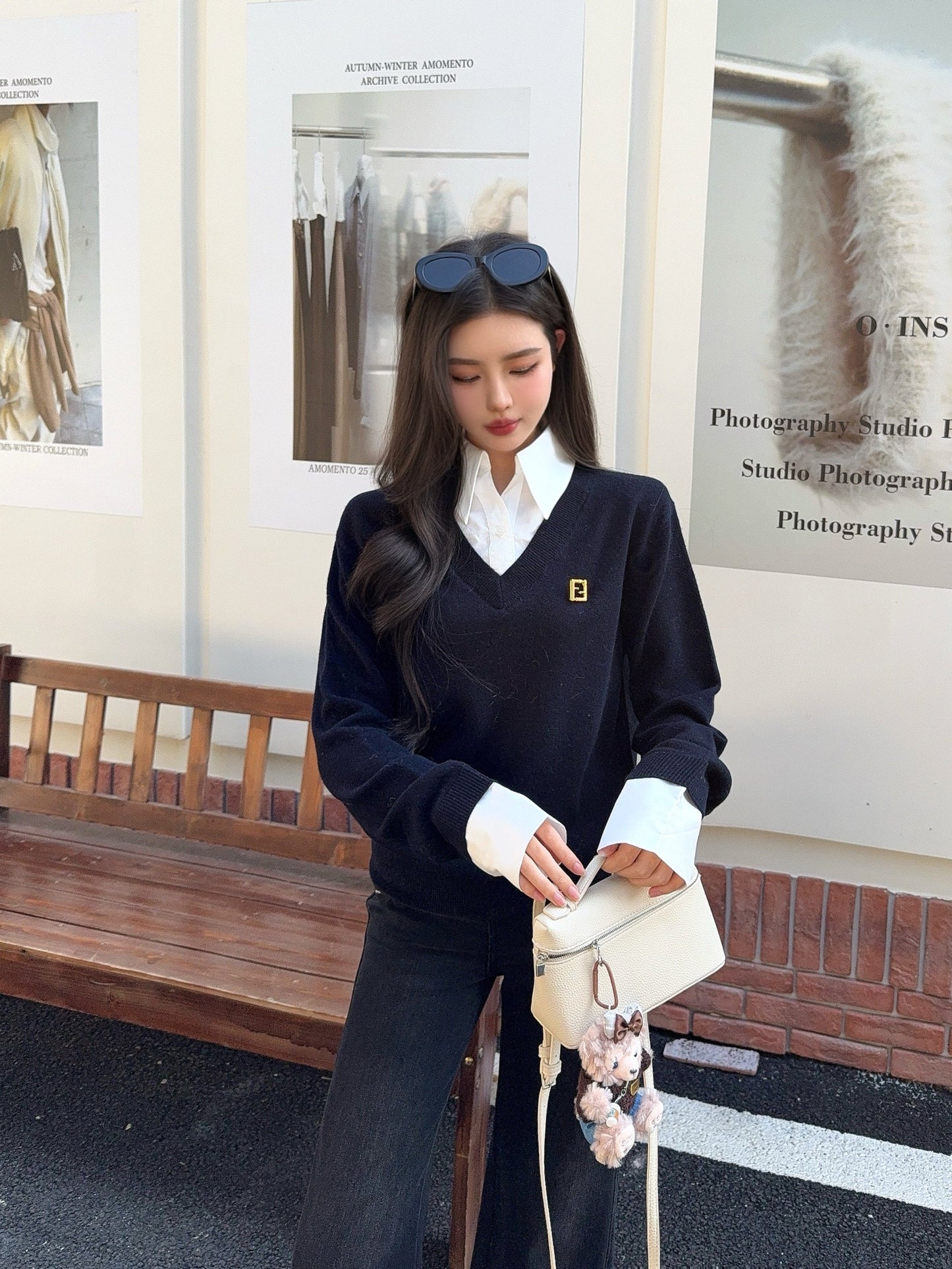 26SS NEW 2in1 knit shirt