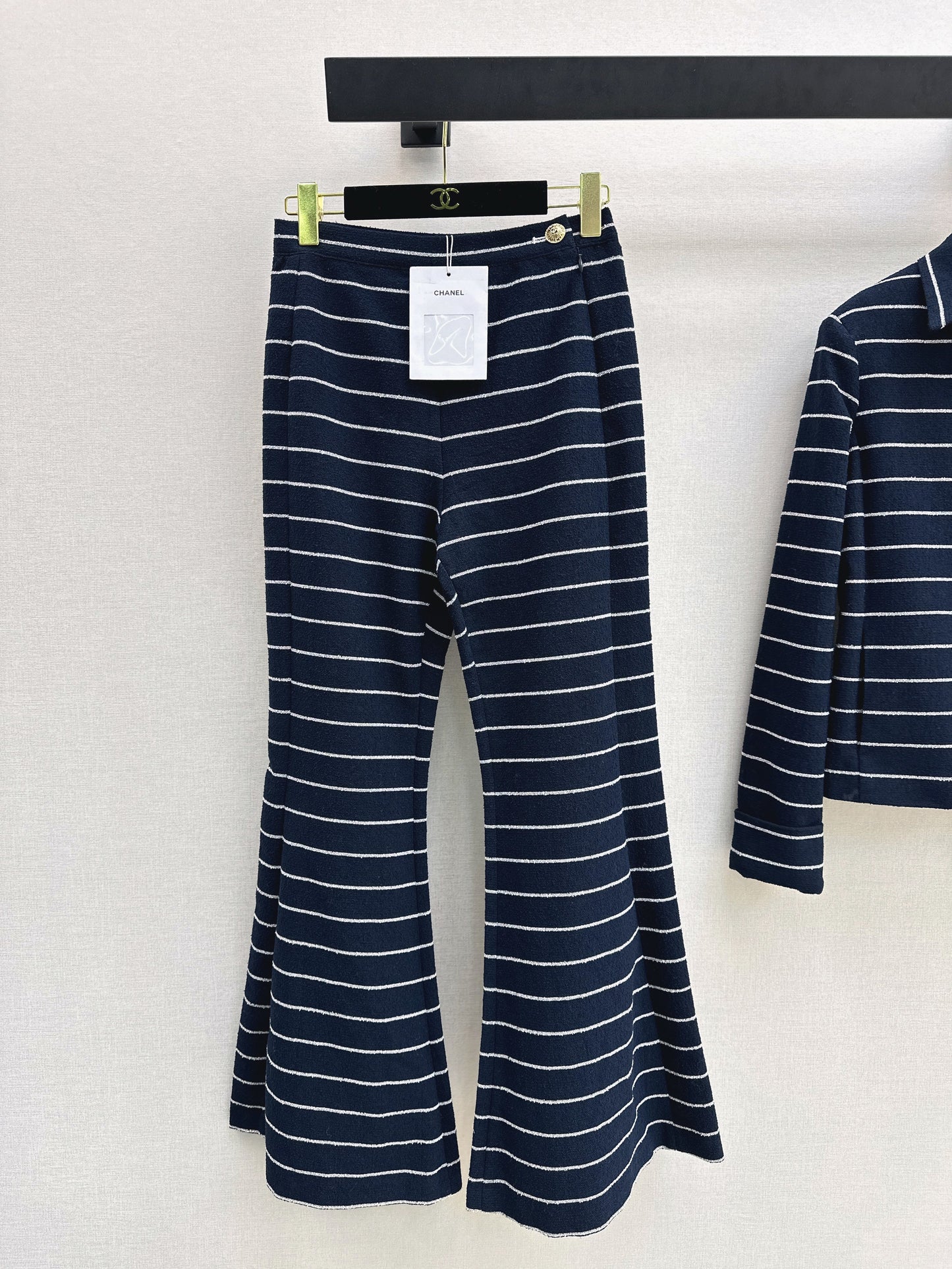 26SS NEW stripe flared pants