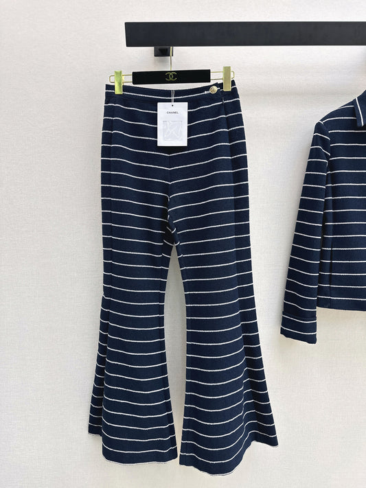 26SS NEW stripe flared pants