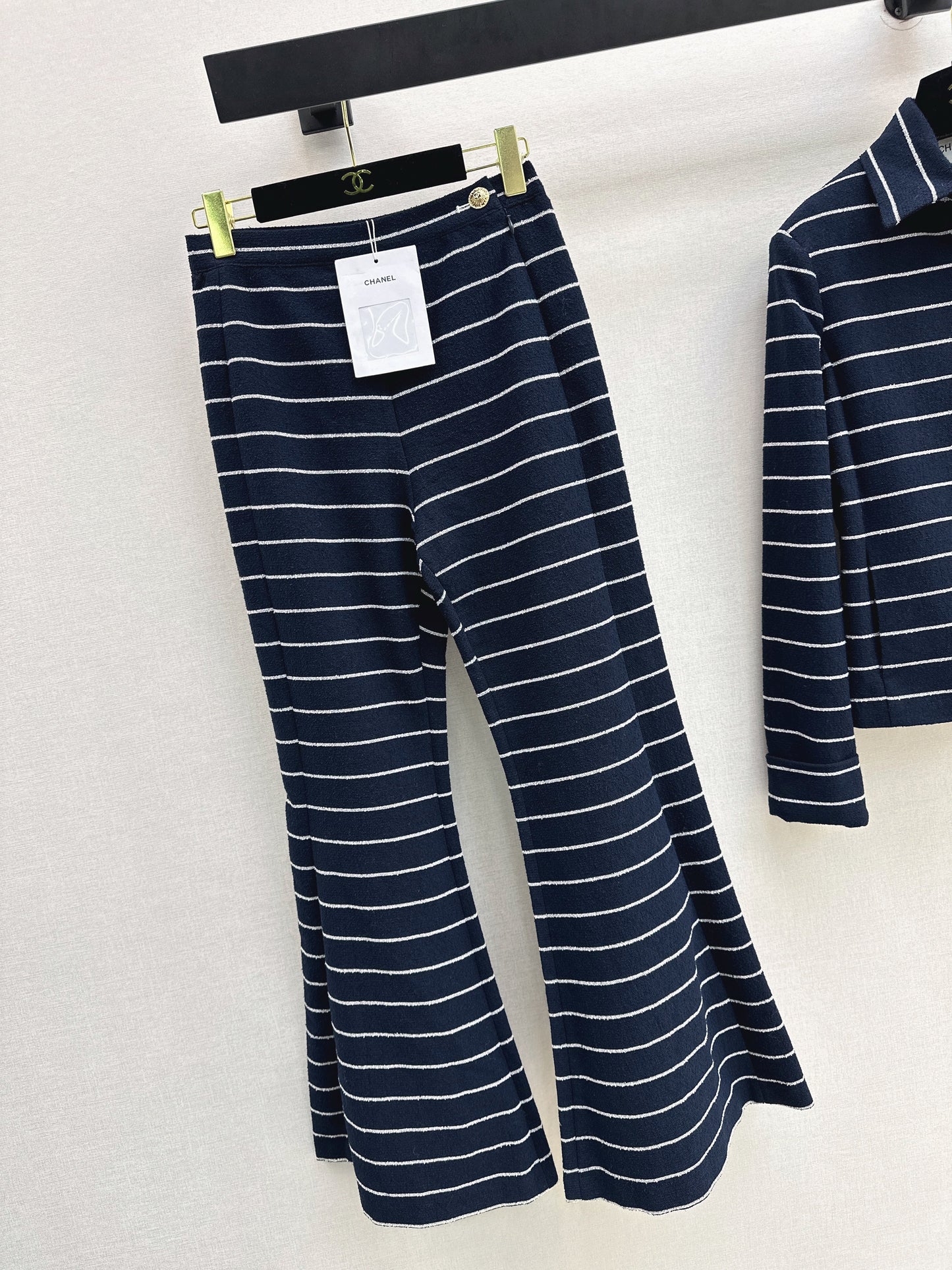 26SS NEW stripe flared pants