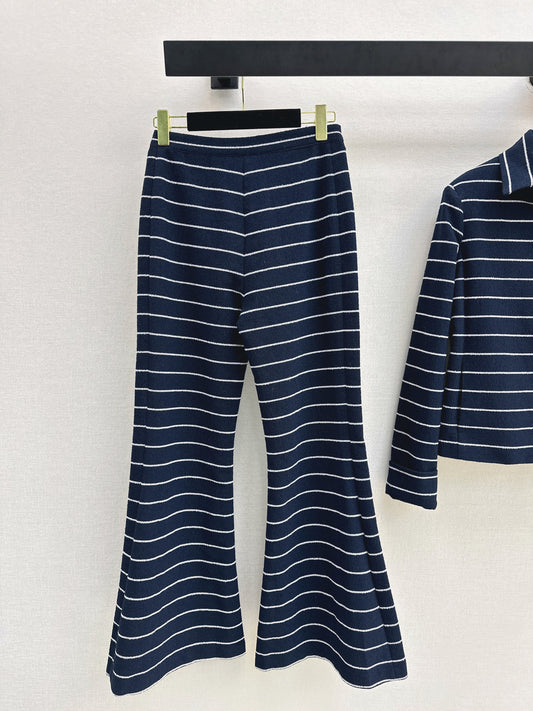 26SS NEW stripe flared pants