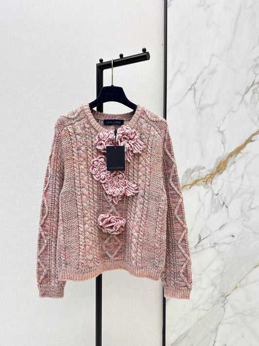 26SS NEW 3d floral sweater