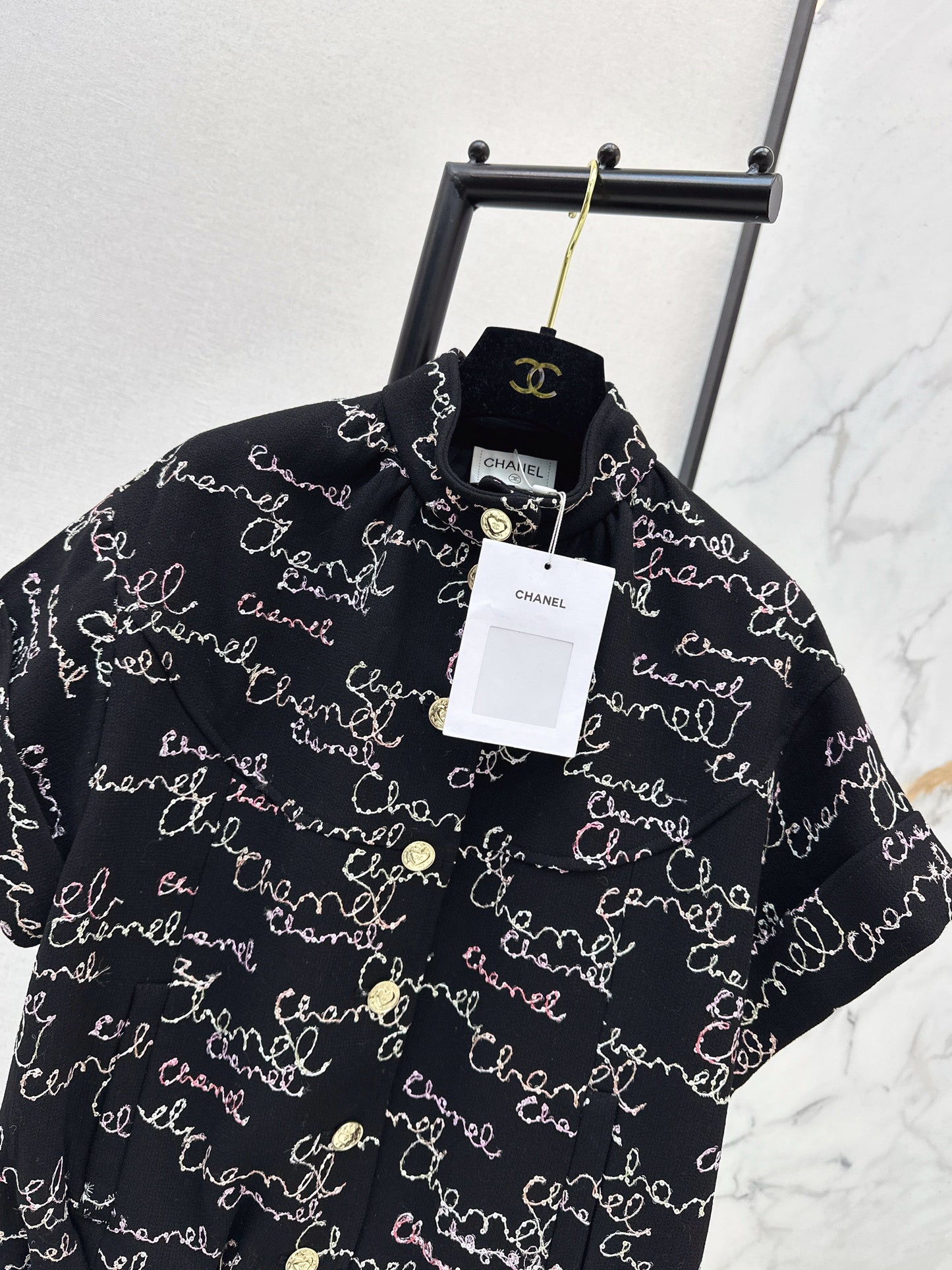 26SS NEW sequin embroidery vest jacket