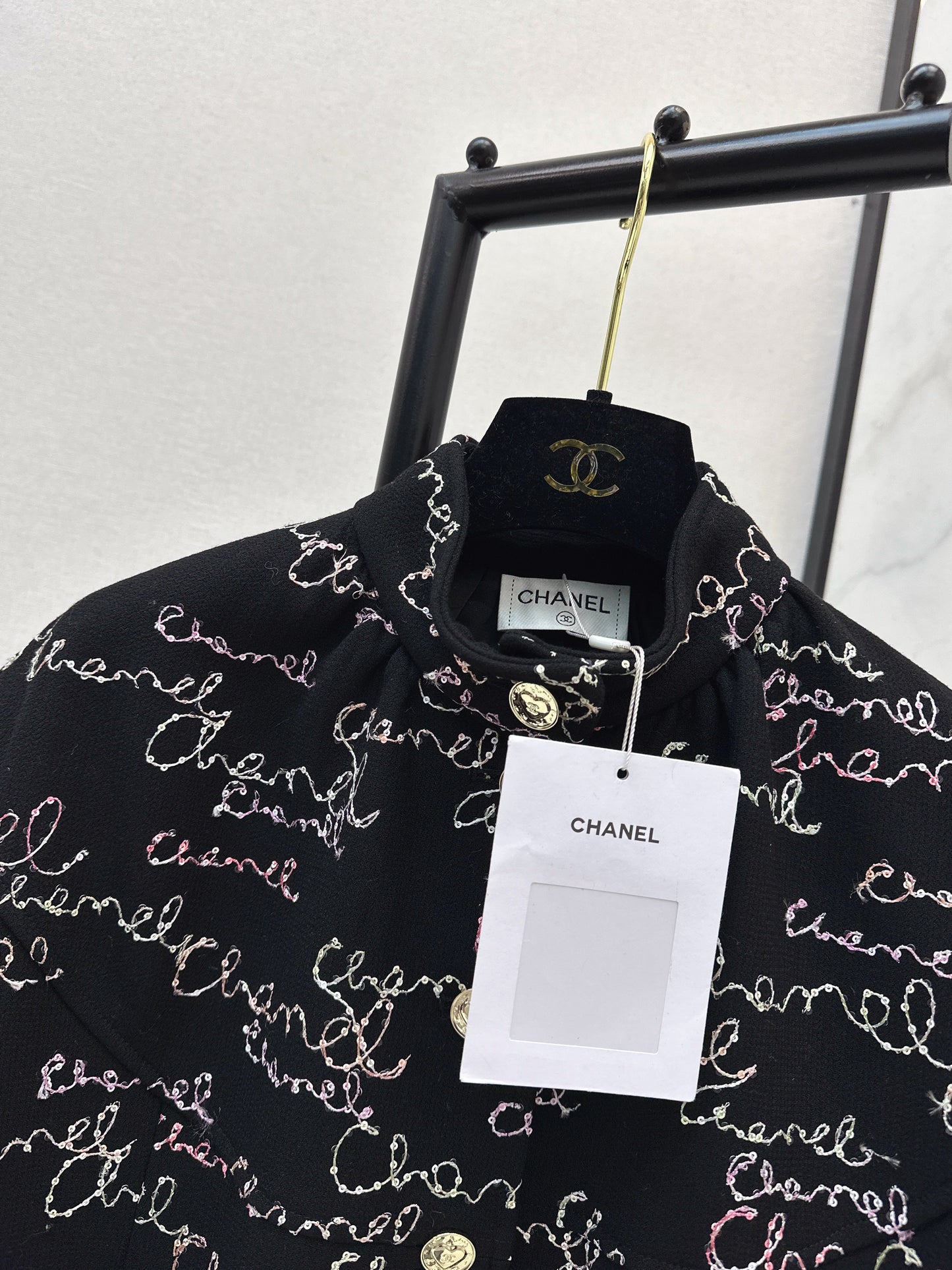 26SS NEW sequin embroidery vest jacket