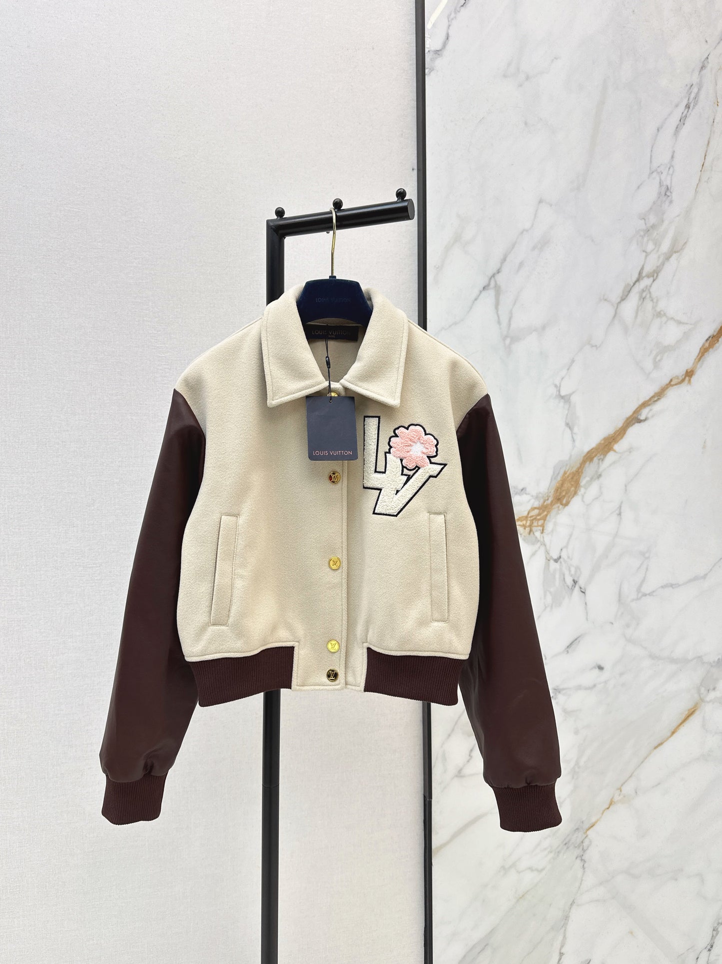 26SS NEW contract leather bomber jacket