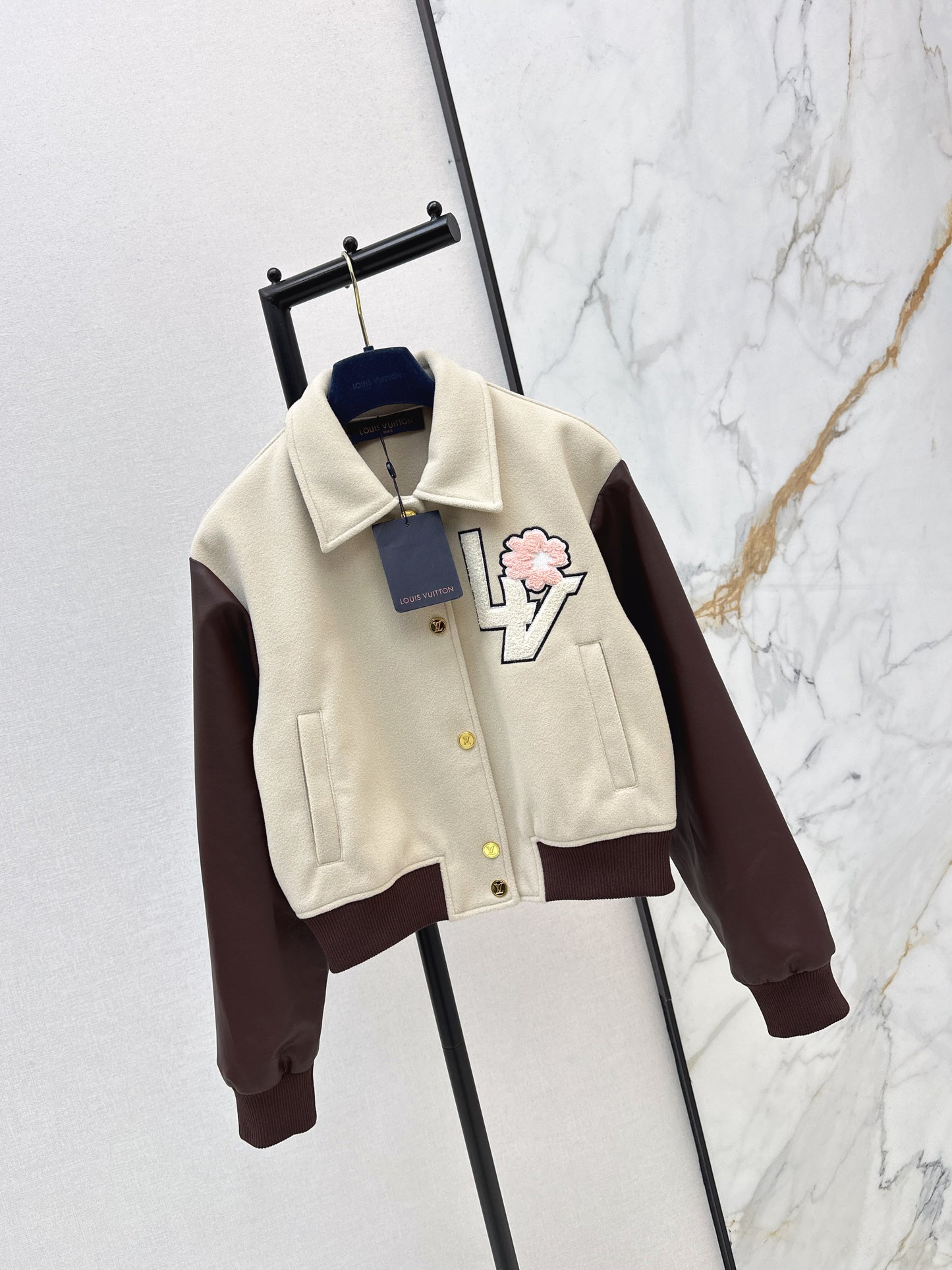 26SS NEW contract leather bomber jacket