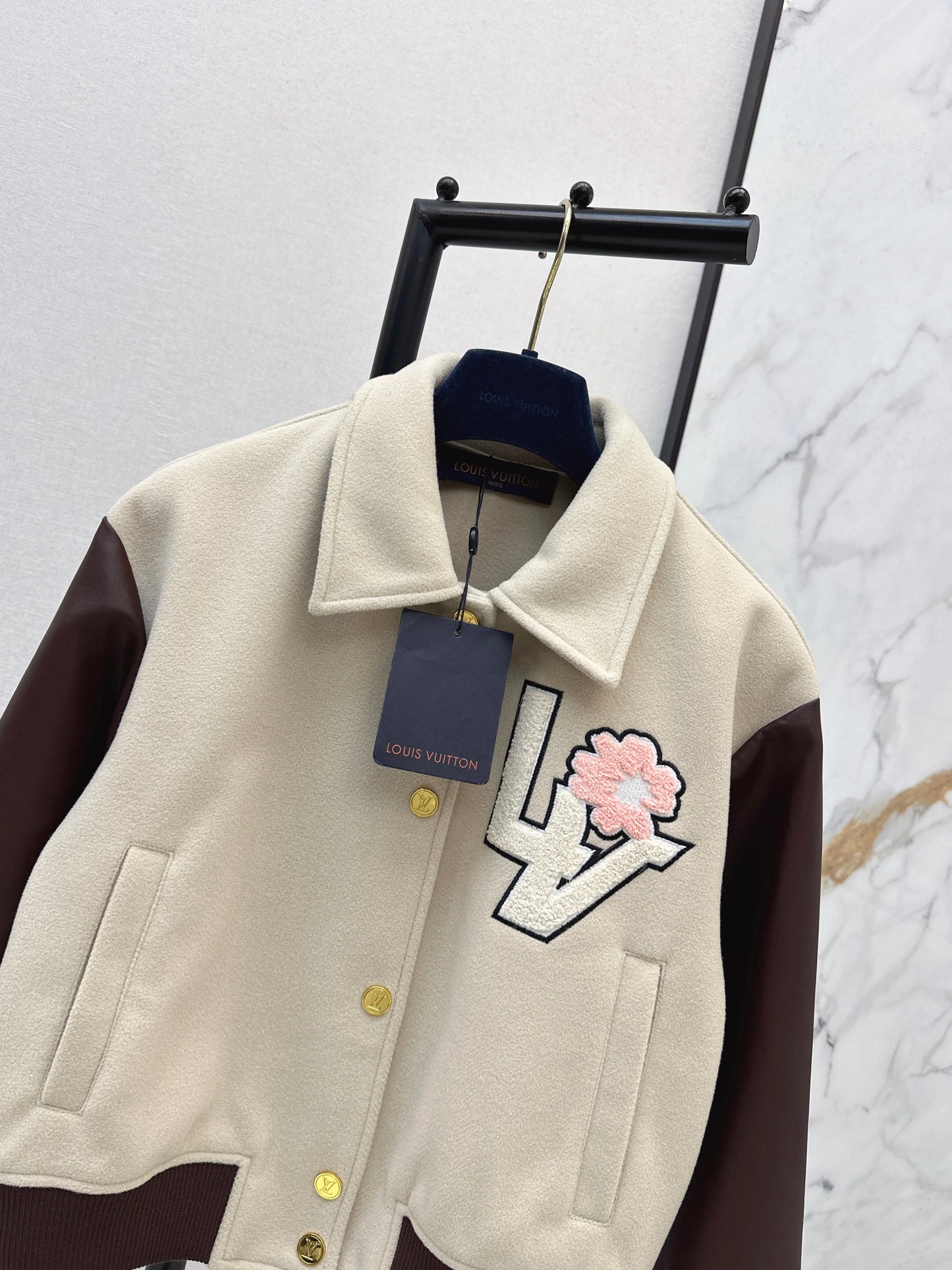 26SS NEW contract leather bomber jacket