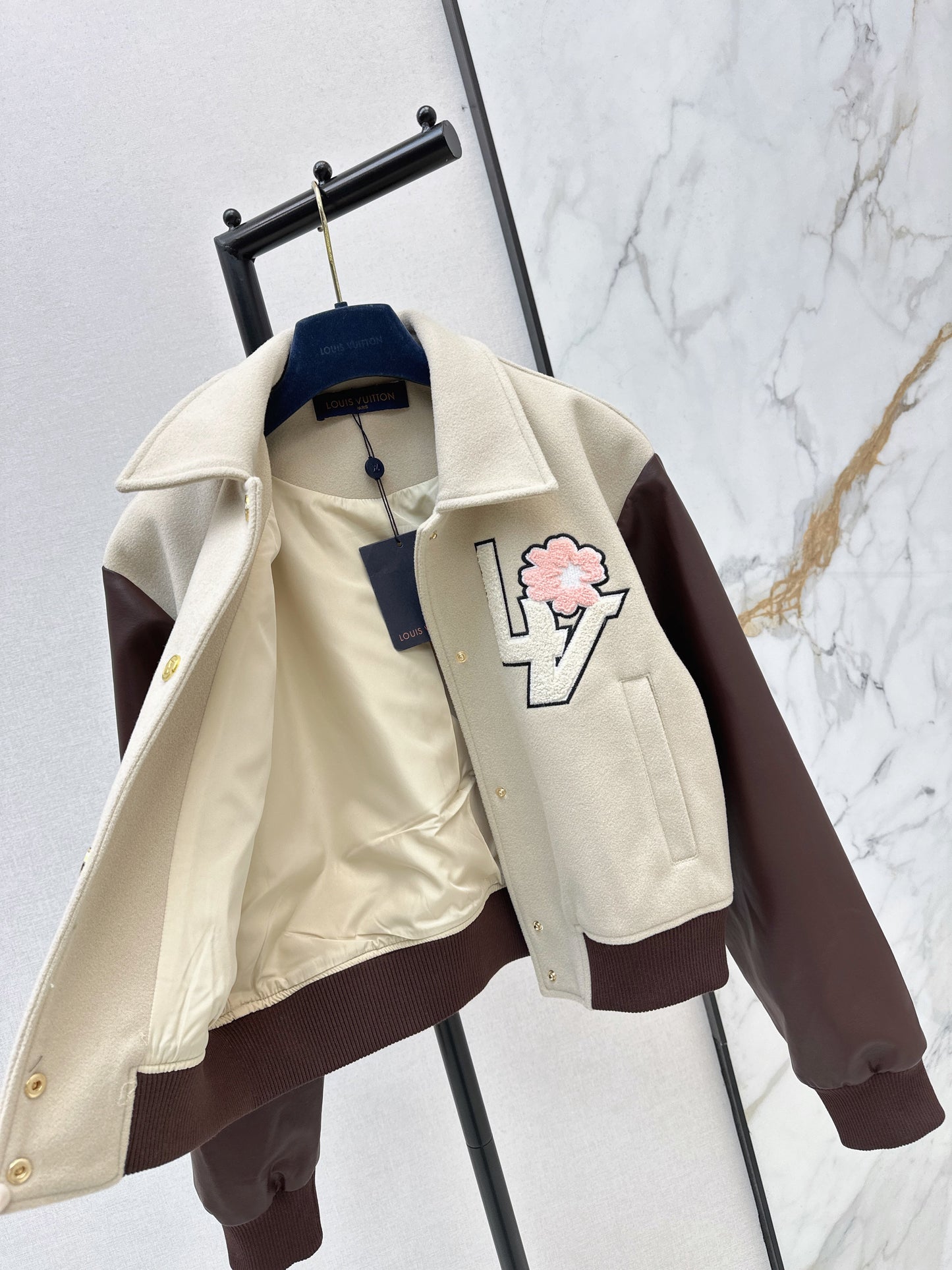 26SS NEW contract leather bomber jacket