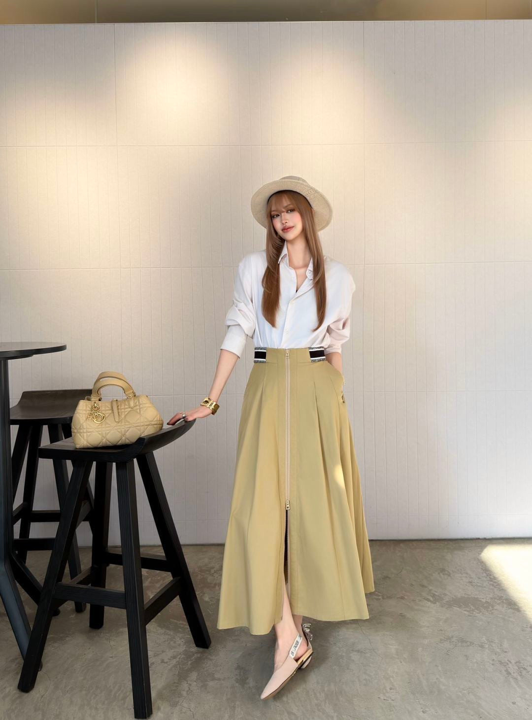 26SS NEW cargo a-line skirt