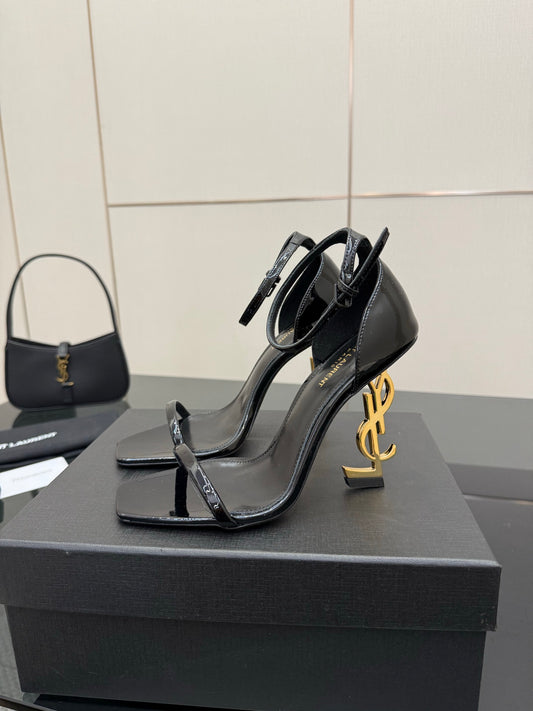 26SS NEW Metal letter logo high heel sandals (height: 10.5cm)