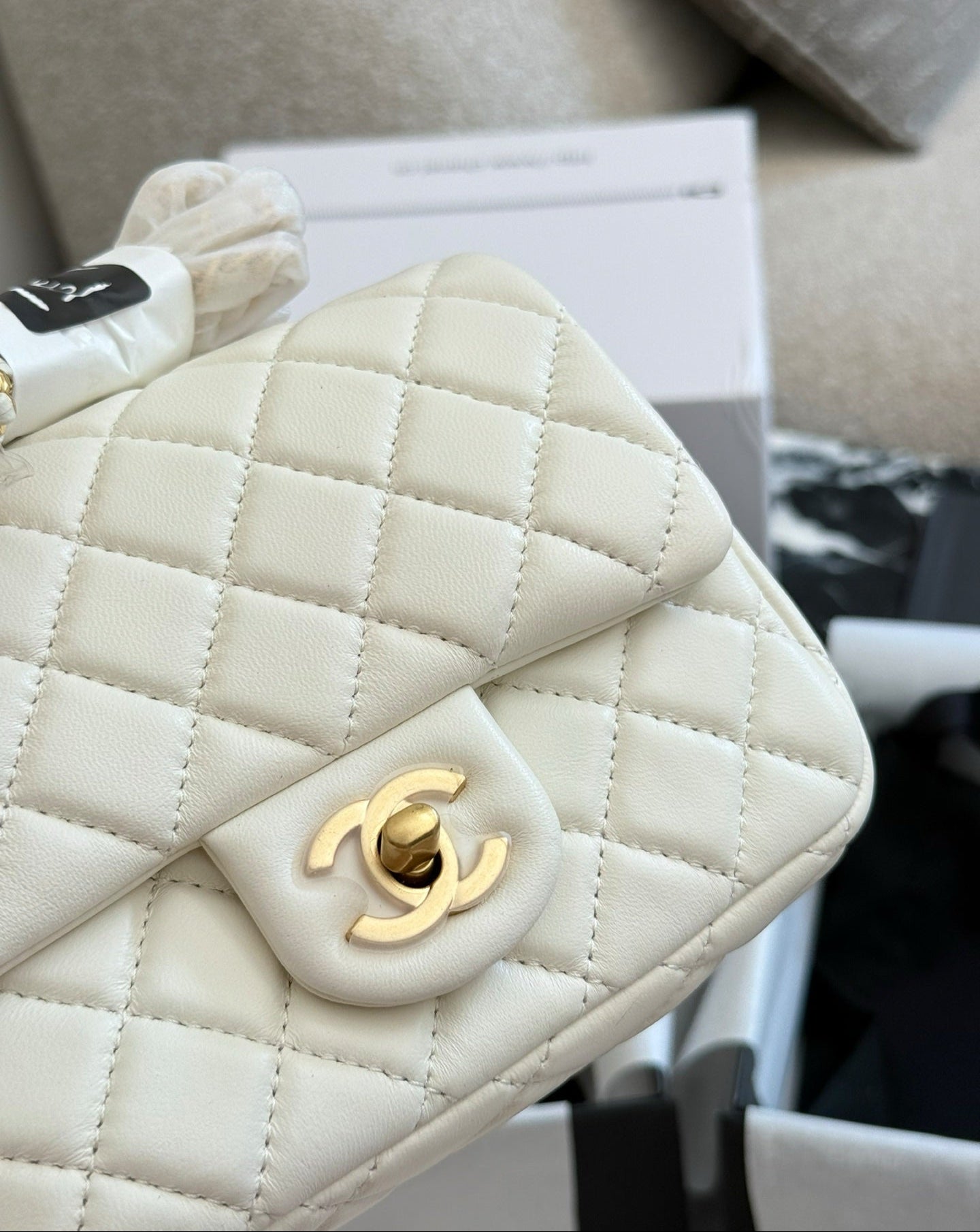 🔥HOT🔥AAA🔥 26SS NEW The most beautiful golden ball square fat chain