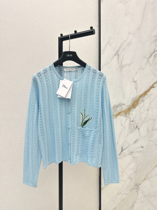26SS NEW hollow knitted cardigan