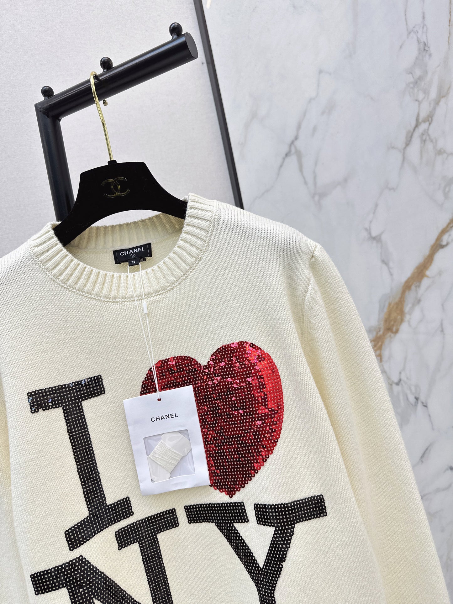 26SS NEW sequin knit sweater