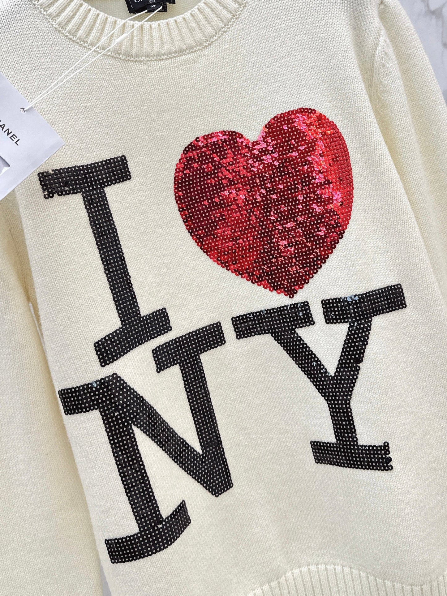 26SS NEW sequin knit sweater