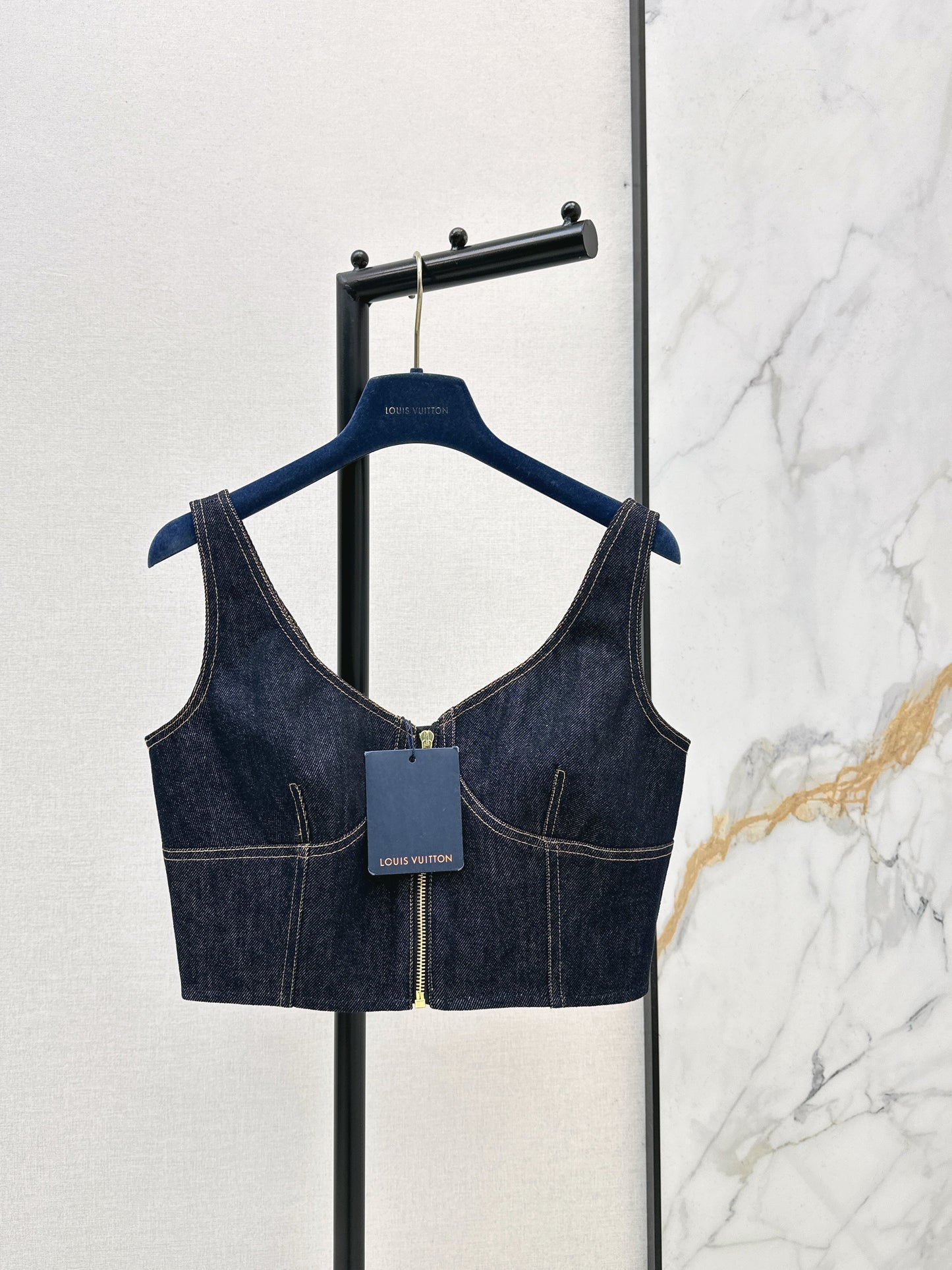 26SS NEW zip-up denim vest