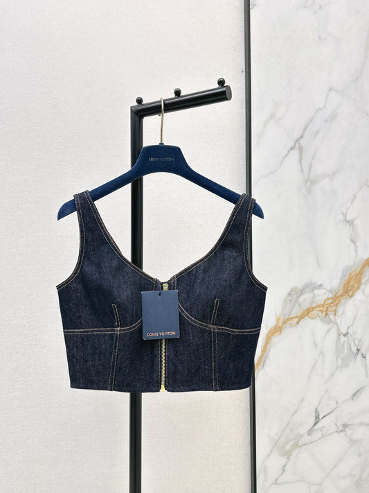 26SS NEW zip-up denim vest