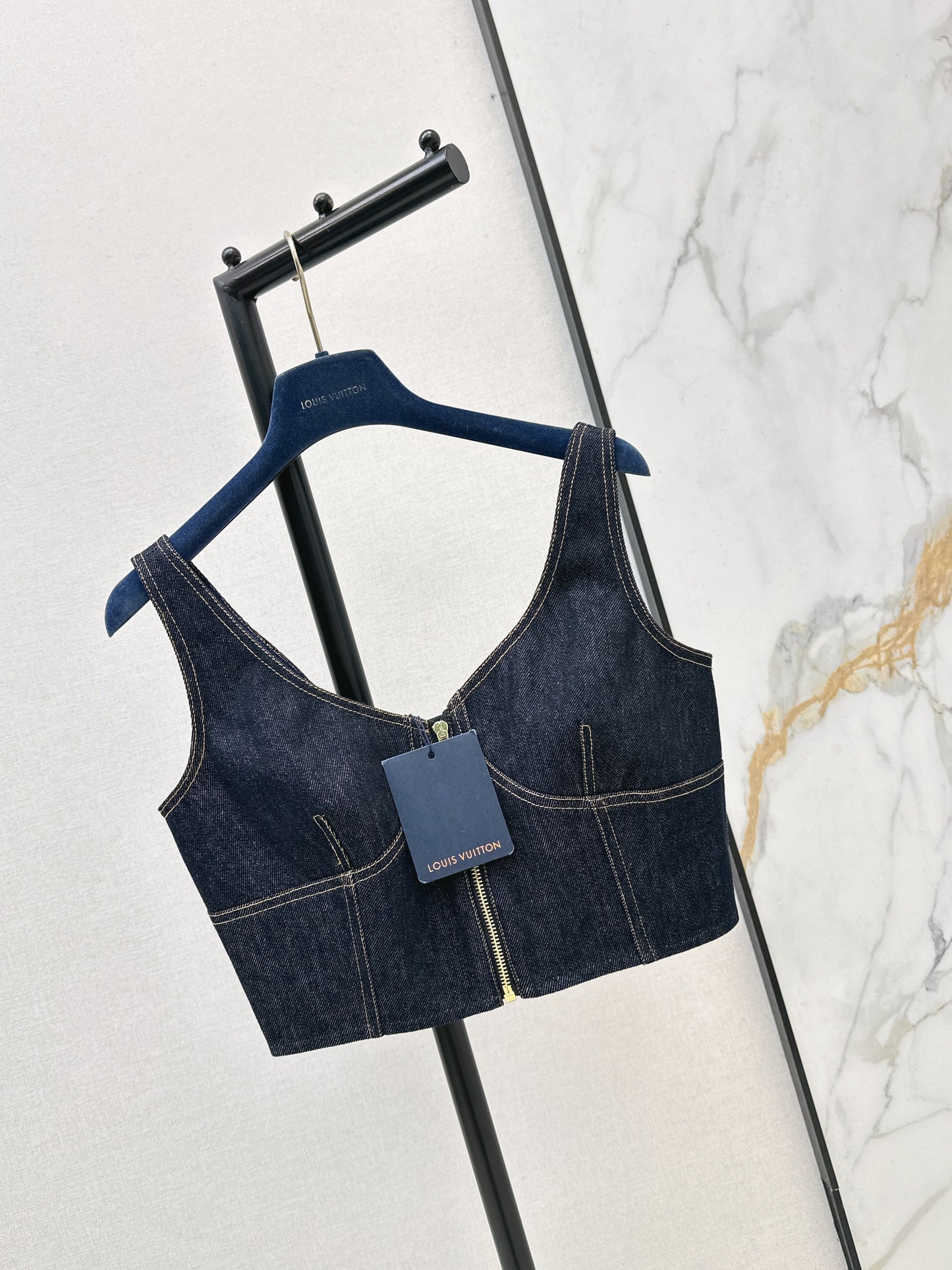 26SS NEW zip-up denim vest