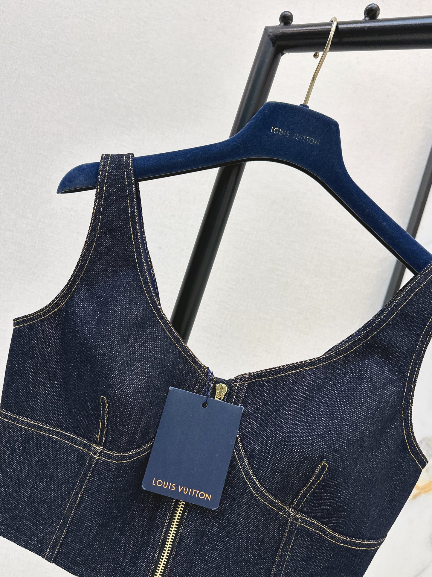 26SS NEW zip-up denim vest