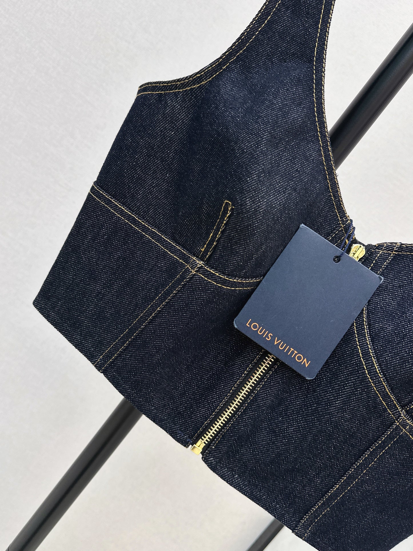 26SS NEW zip-up denim vest