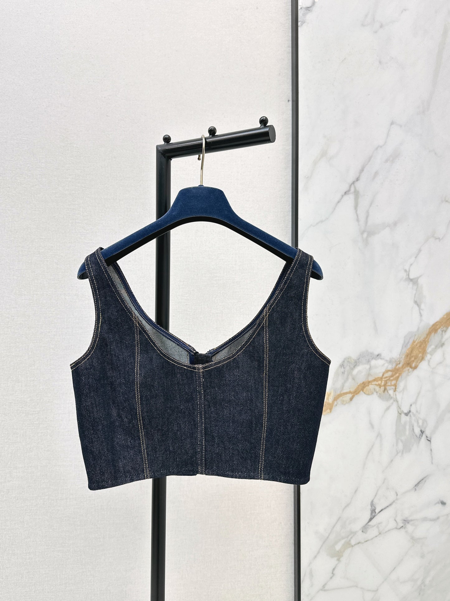 26SS NEW zip-up denim vest