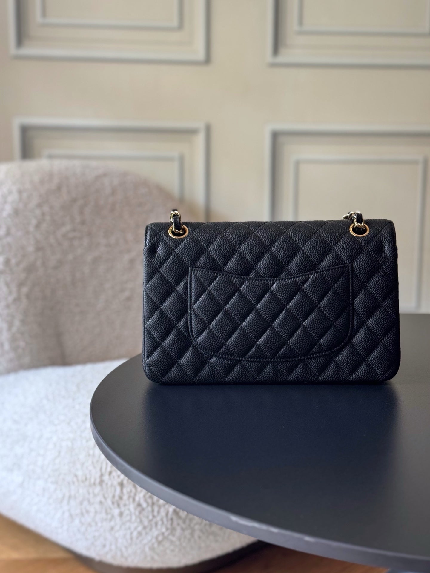 🔥HOT🔥Highest Quality🔥26SS NEW Original Haas large ball caviar lining imported lambskin chain bag