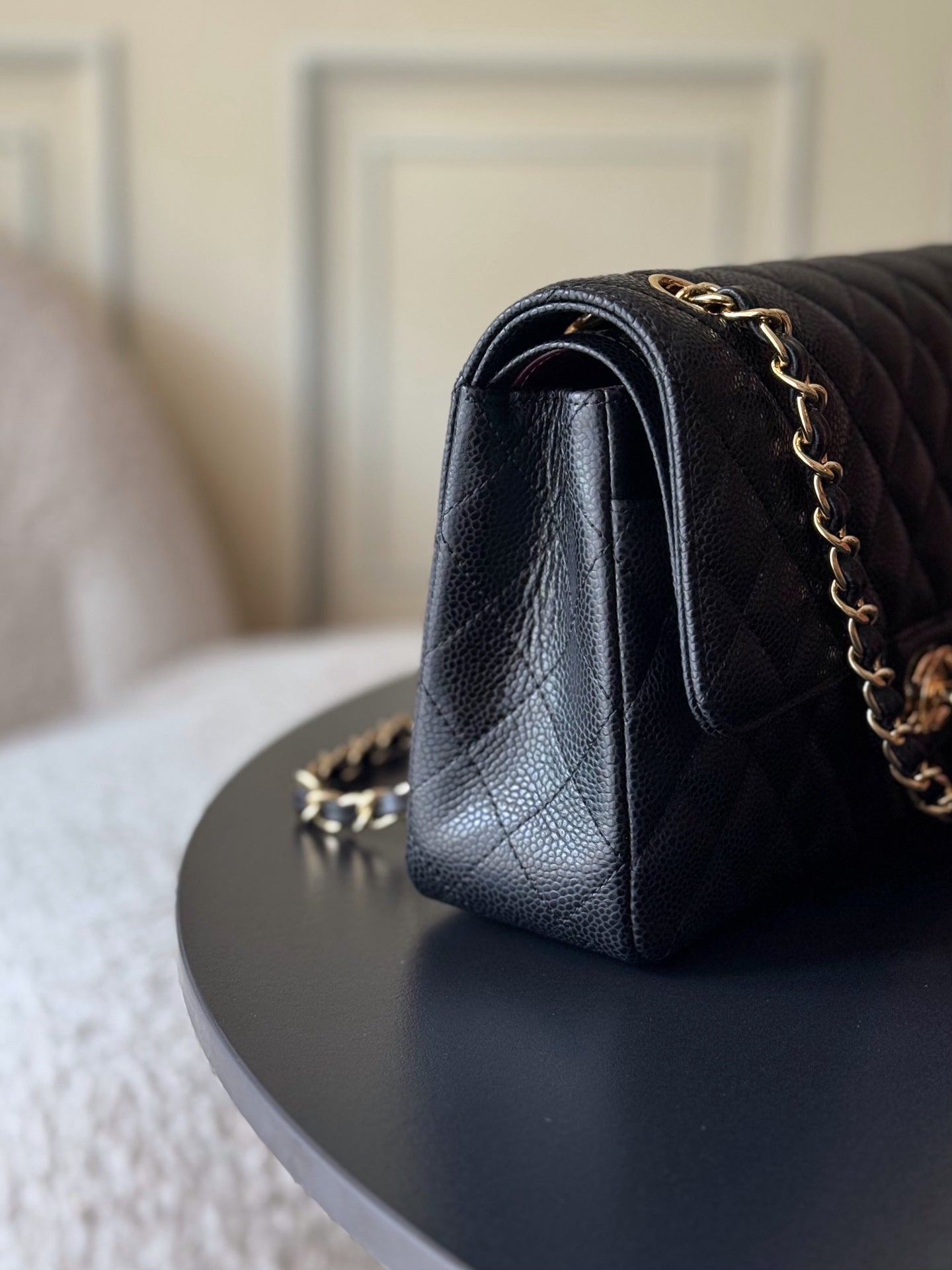 🔥HOT🔥Highest Quality🔥26SS NEW Original Haas large ball caviar lining imported lambskin chain bag