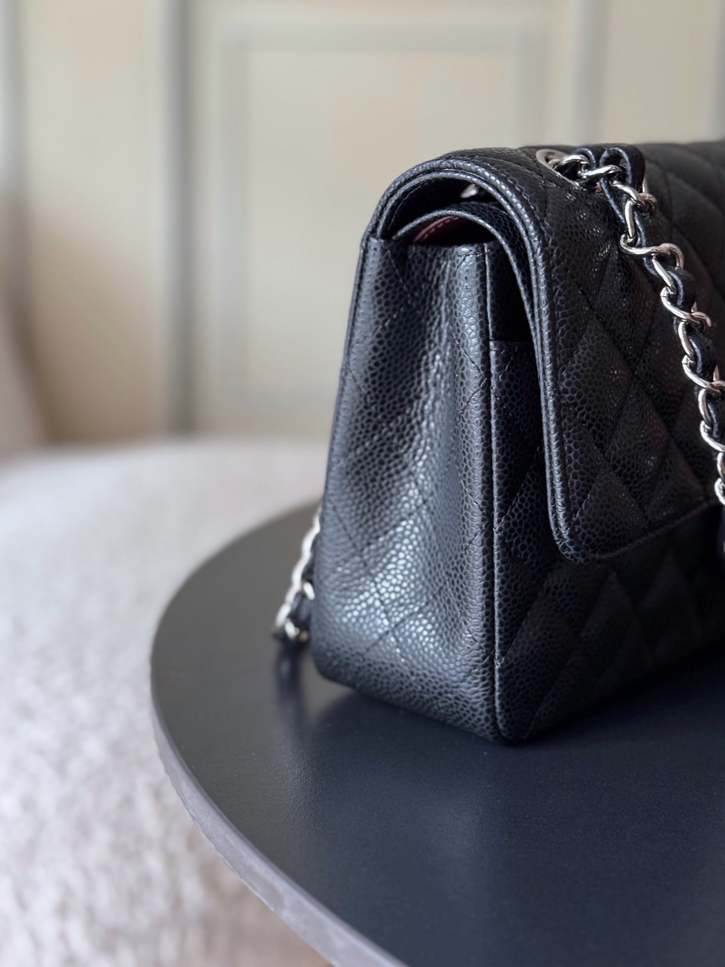 🔥HOT🔥Highest Quality🔥26SS NEW Original Haas large ball caviar lining imported lambskin chain bag