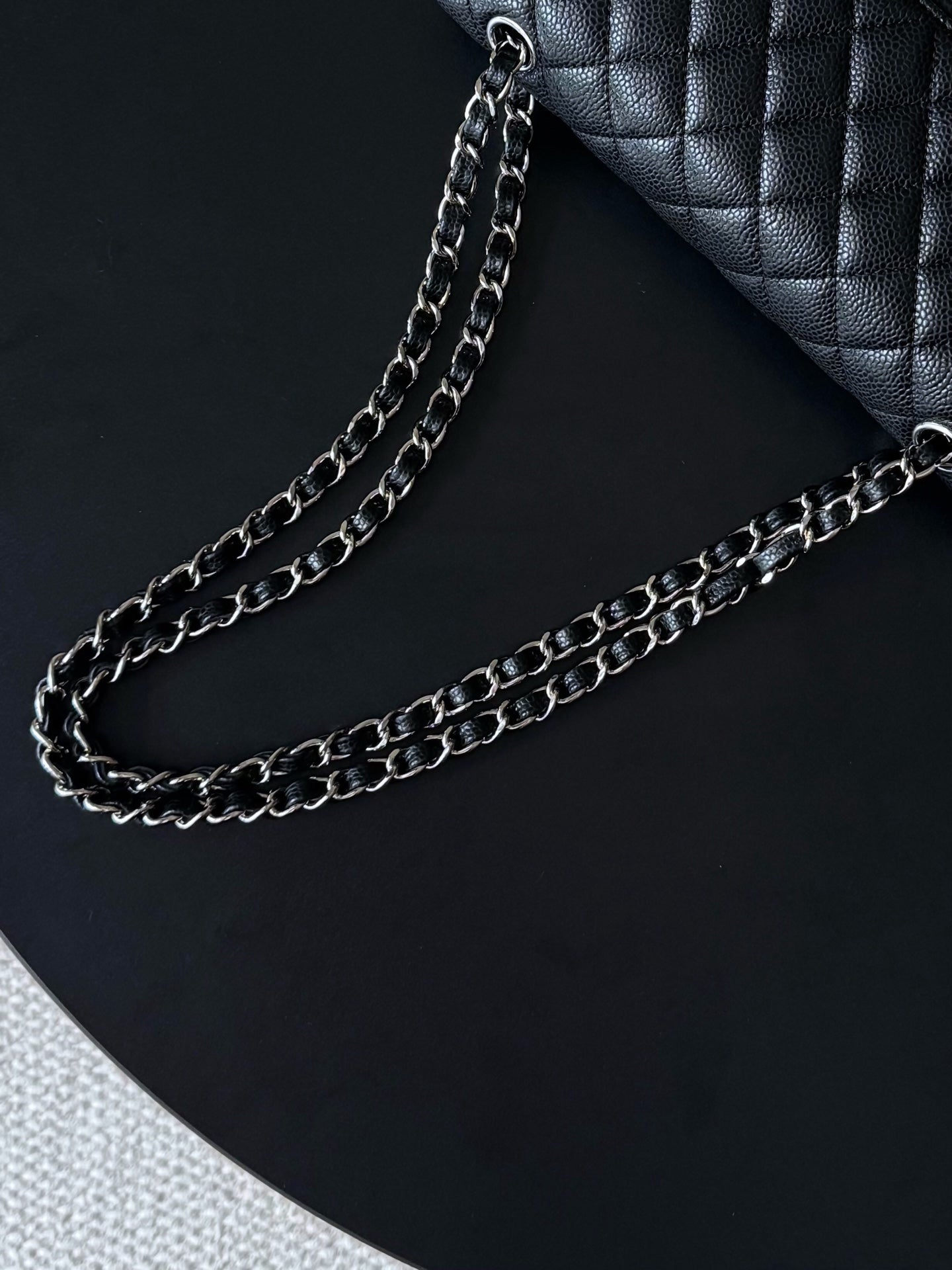 🔥HOT🔥Highest Quality🔥26SS NEW Original Haas large ball caviar lining imported lambskin chain bag