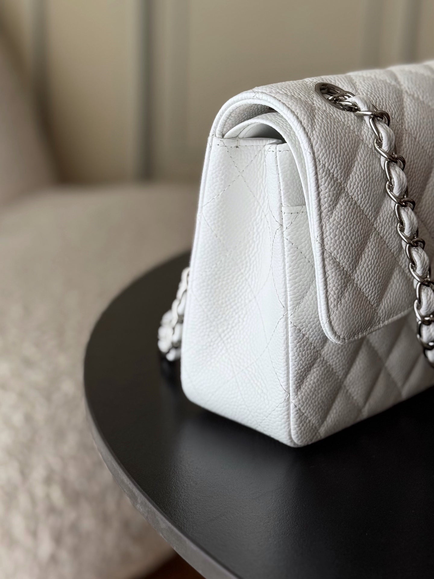 🔥Highest Quality🔥26SS NEW Original Haas large ball caviar lining imported lambskin chain bag