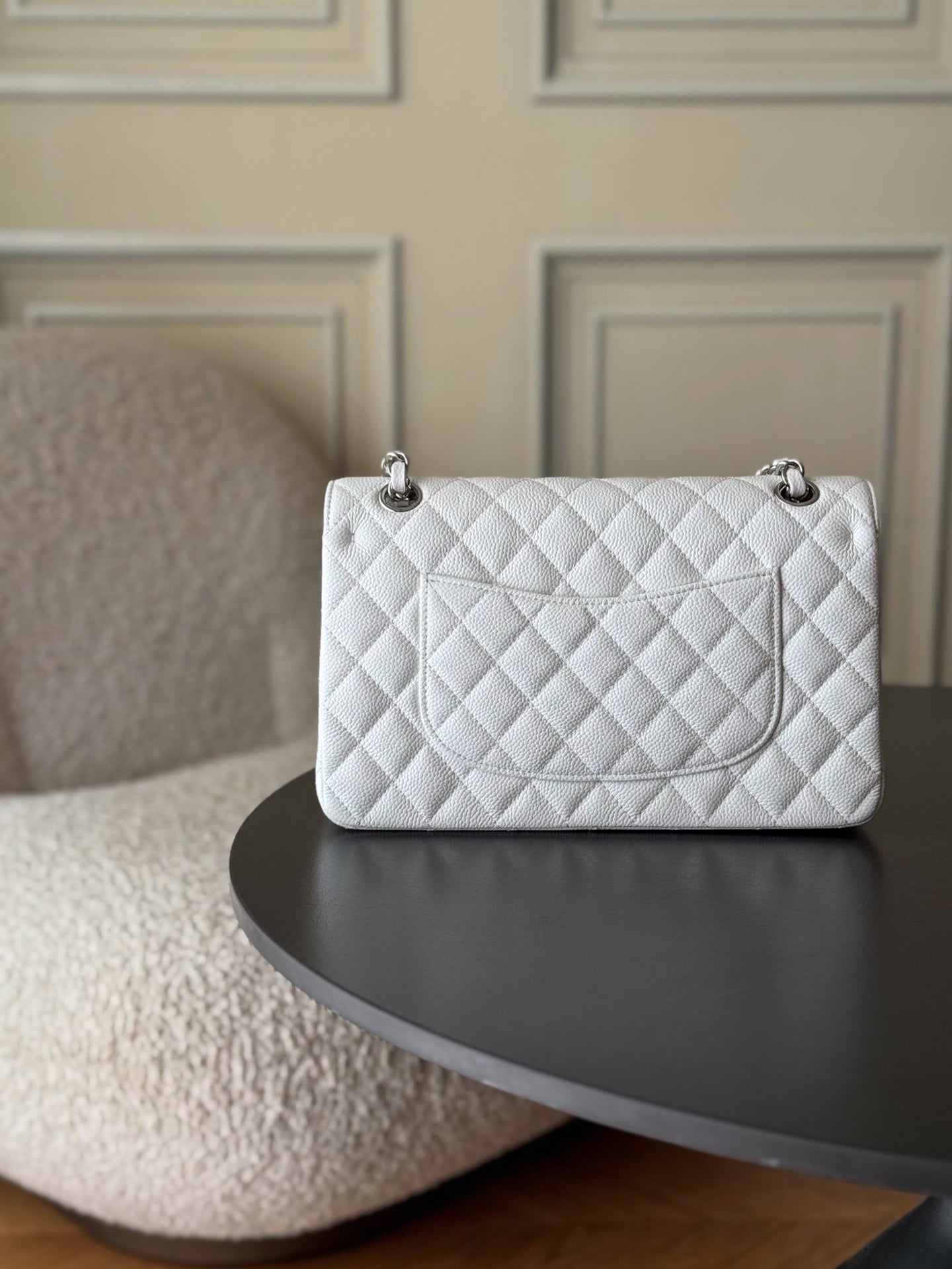 🔥Highest Quality🔥26SS NEW Original Haas large ball caviar lining imported lambskin chain bag