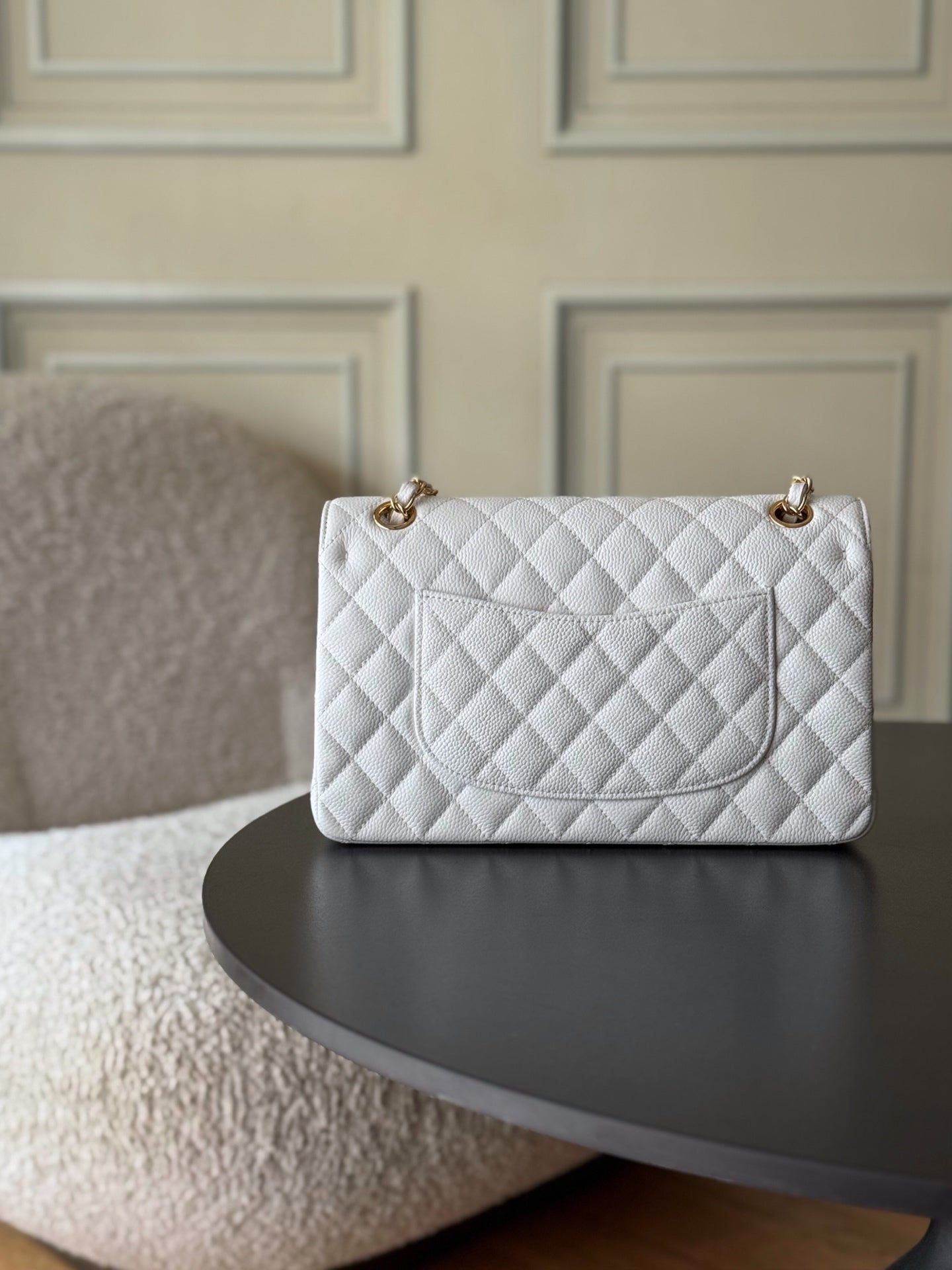 🔥Highest Quality🔥26SS NEW Original Haas large ball caviar lining imported lambskin chain bag