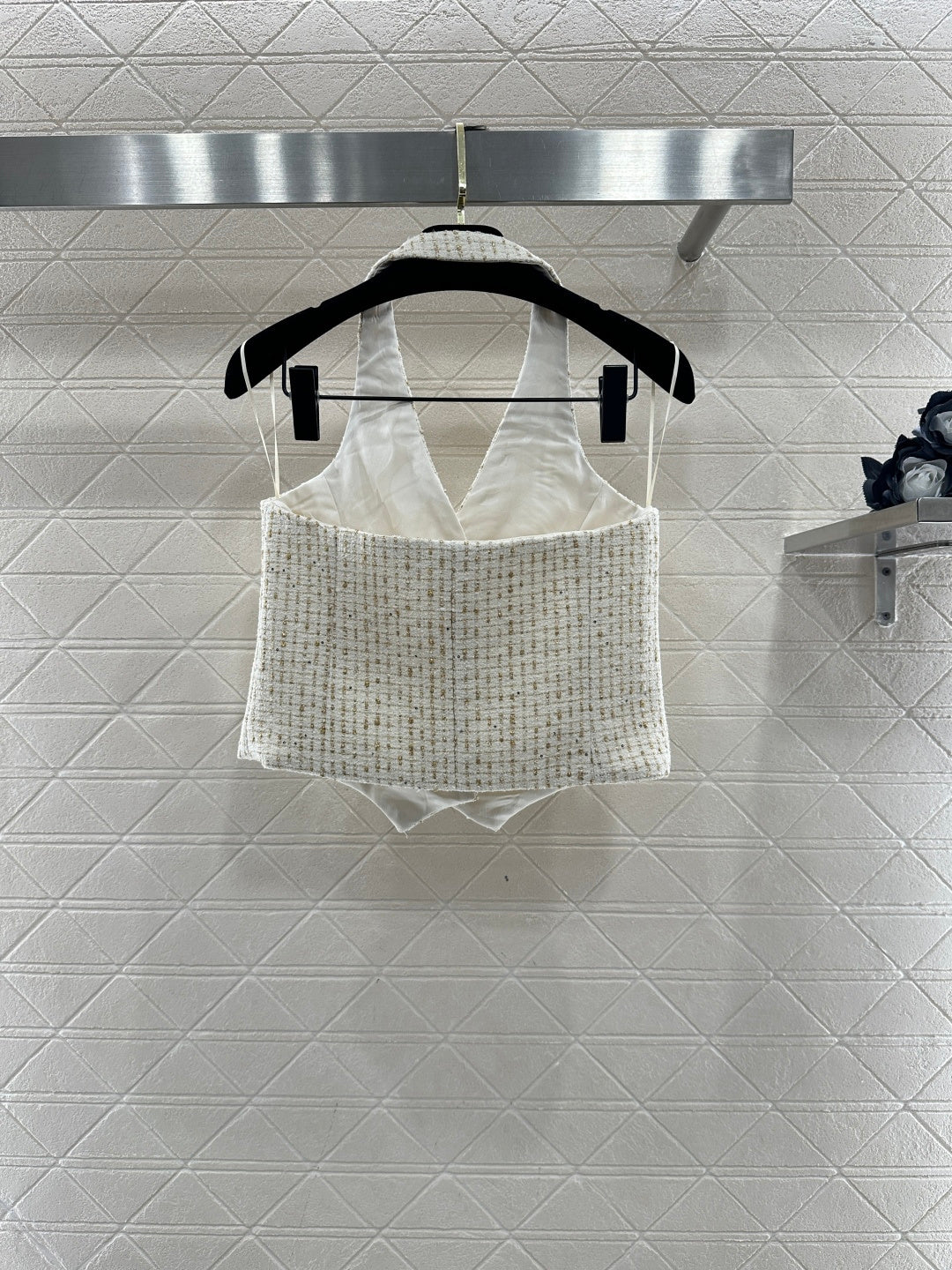 26SS NEW Knitted Halter Vest