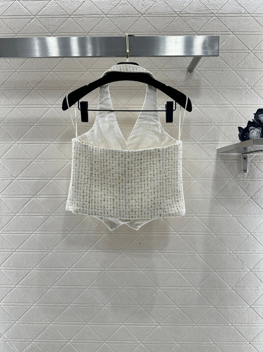 26SS NEW Knitted Halter Vest