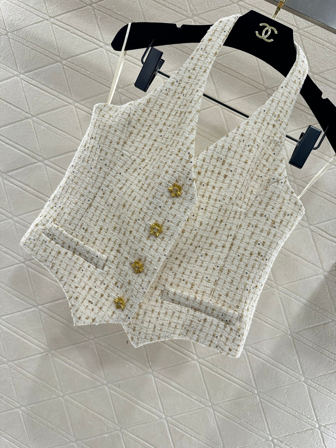 26SS NEW Knitted Halter Vest