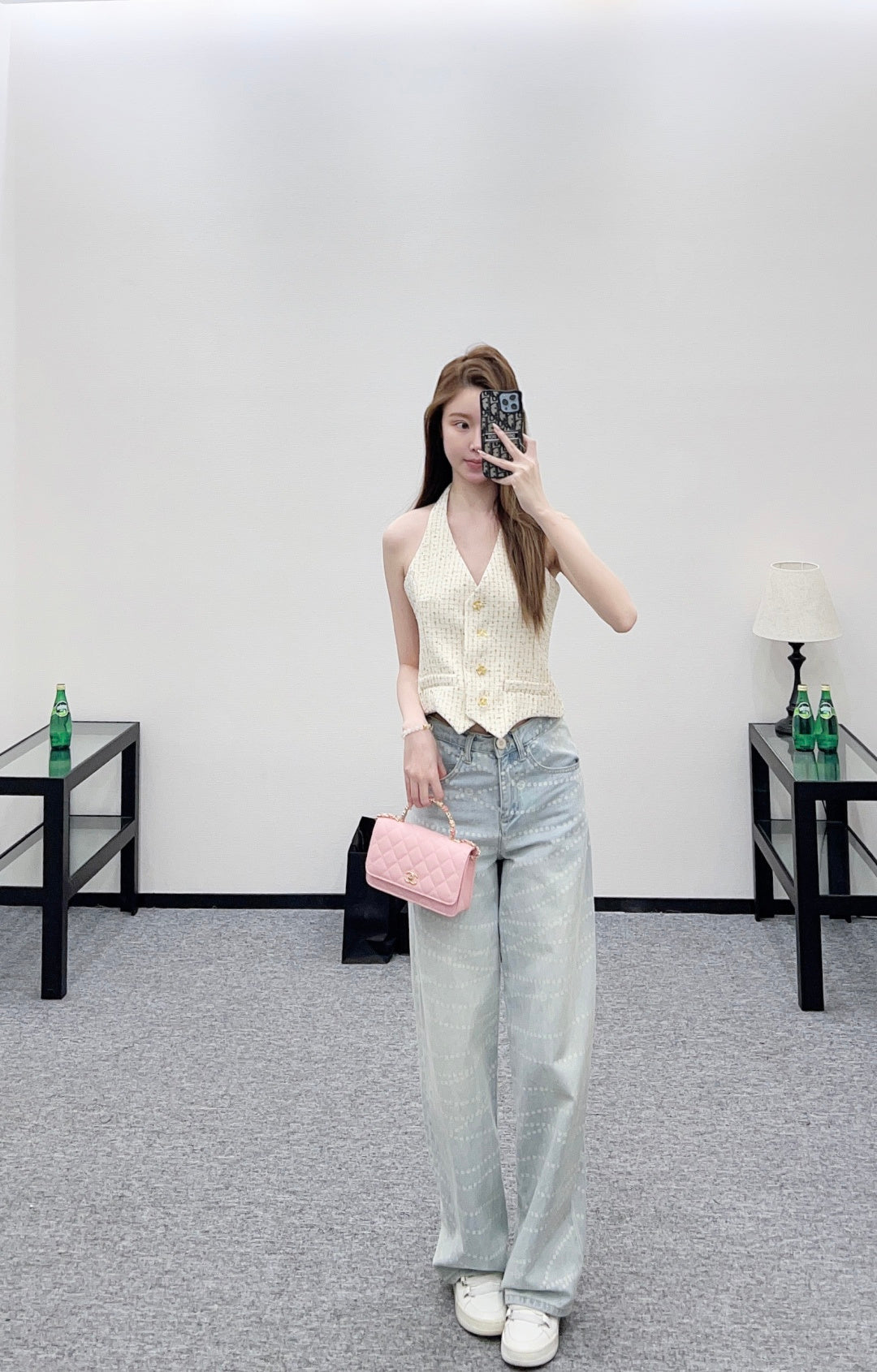 26SS NEW Knitted Halter Vest