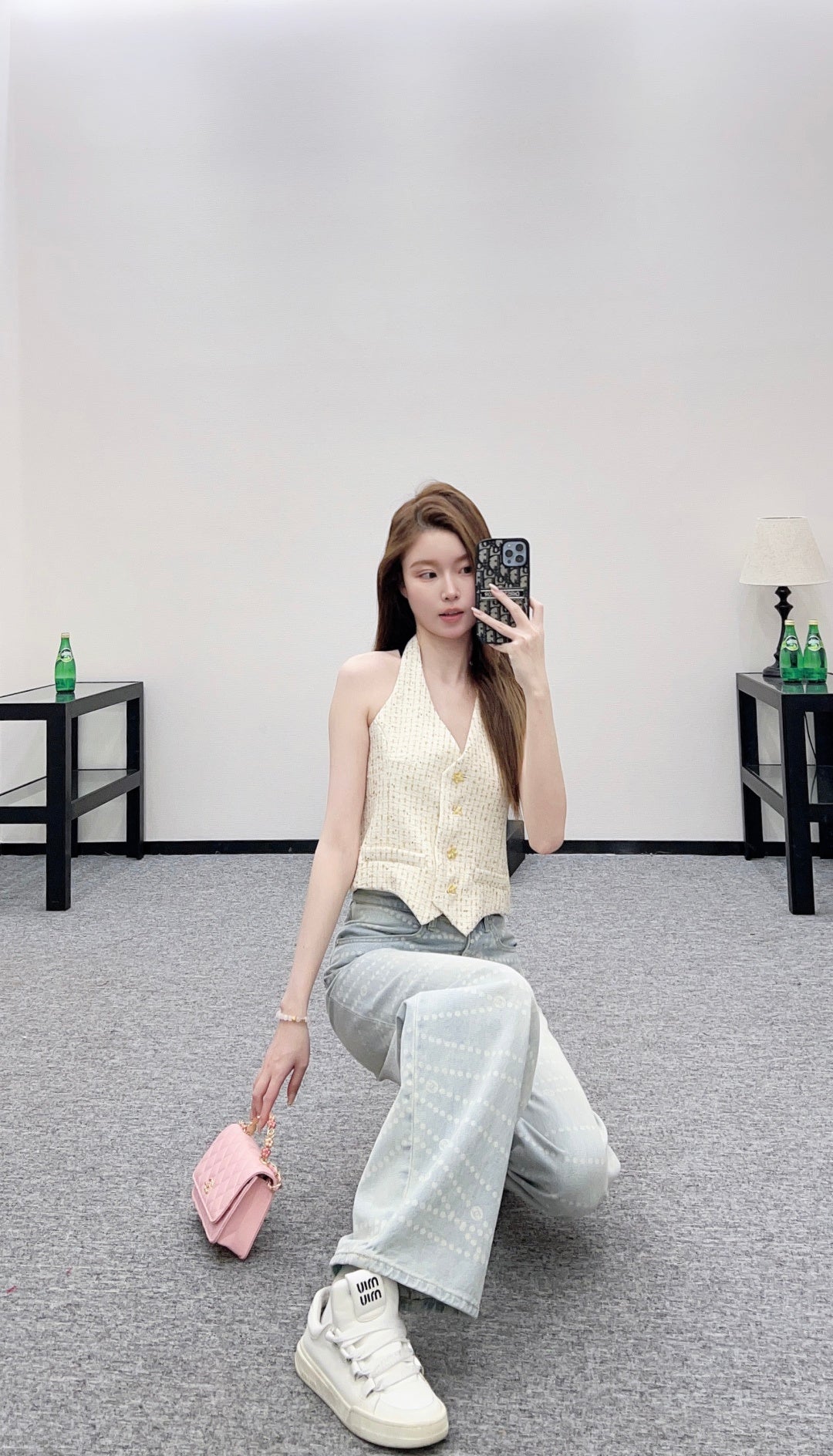 26SS NEW Knitted Halter Vest