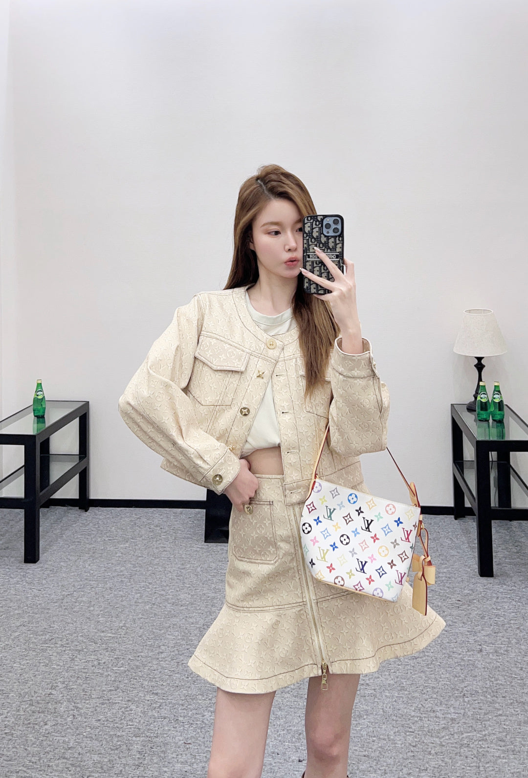 26SS NEW Denim Skirt Set
