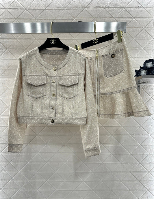 26SS NEW Denim Skirt Set