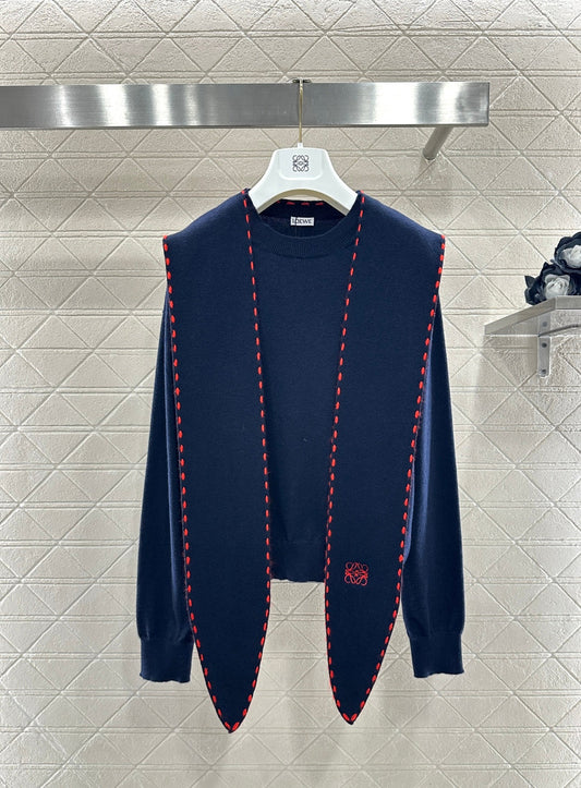 26SS NEW Shawl knit sweater