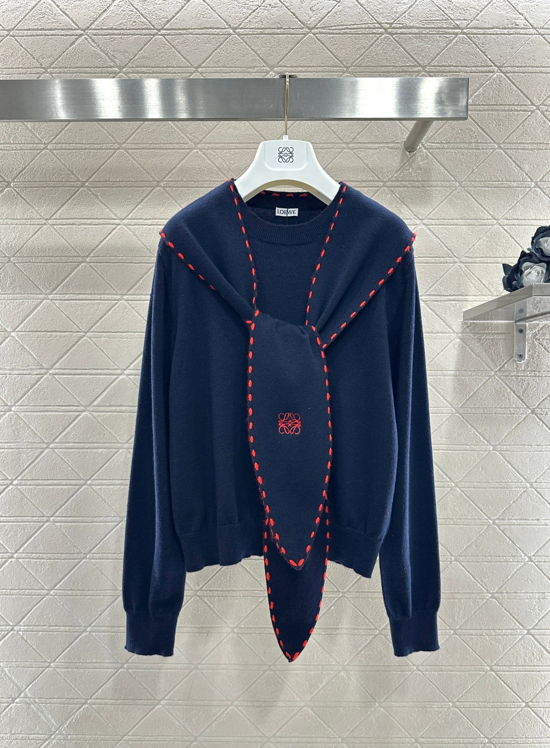 26SS NEW Shawl knit sweater