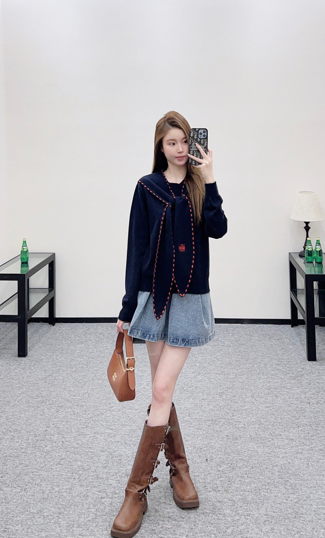 26SS NEW Shawl knit sweater
