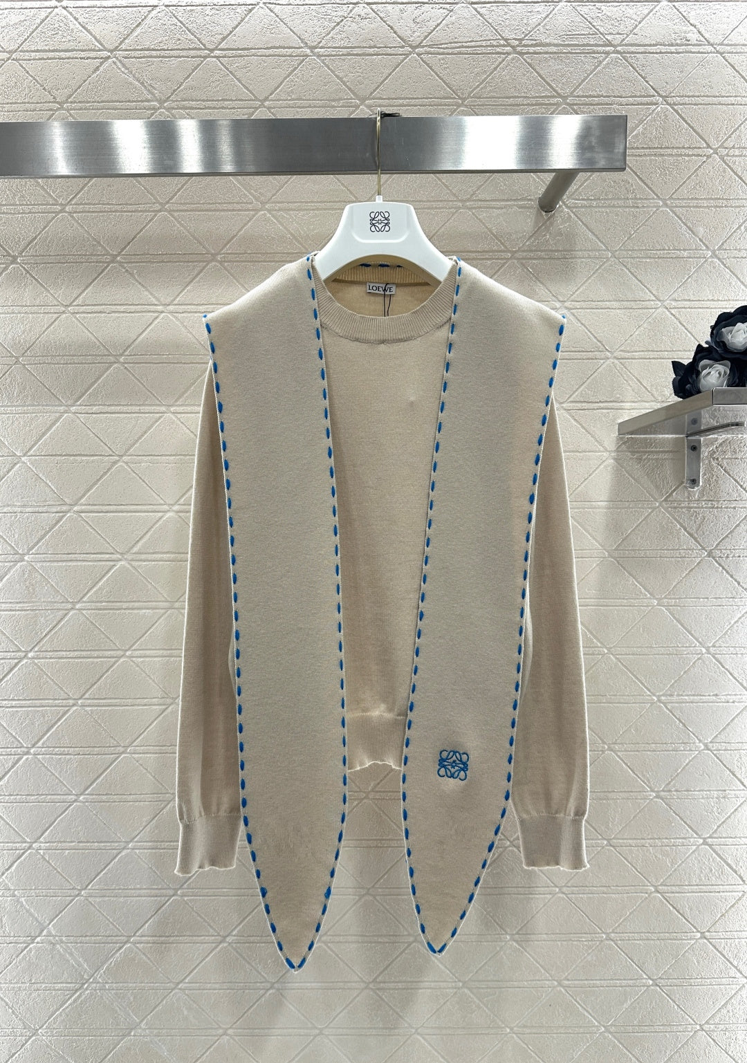 26SS NEW Shawl knit sweater