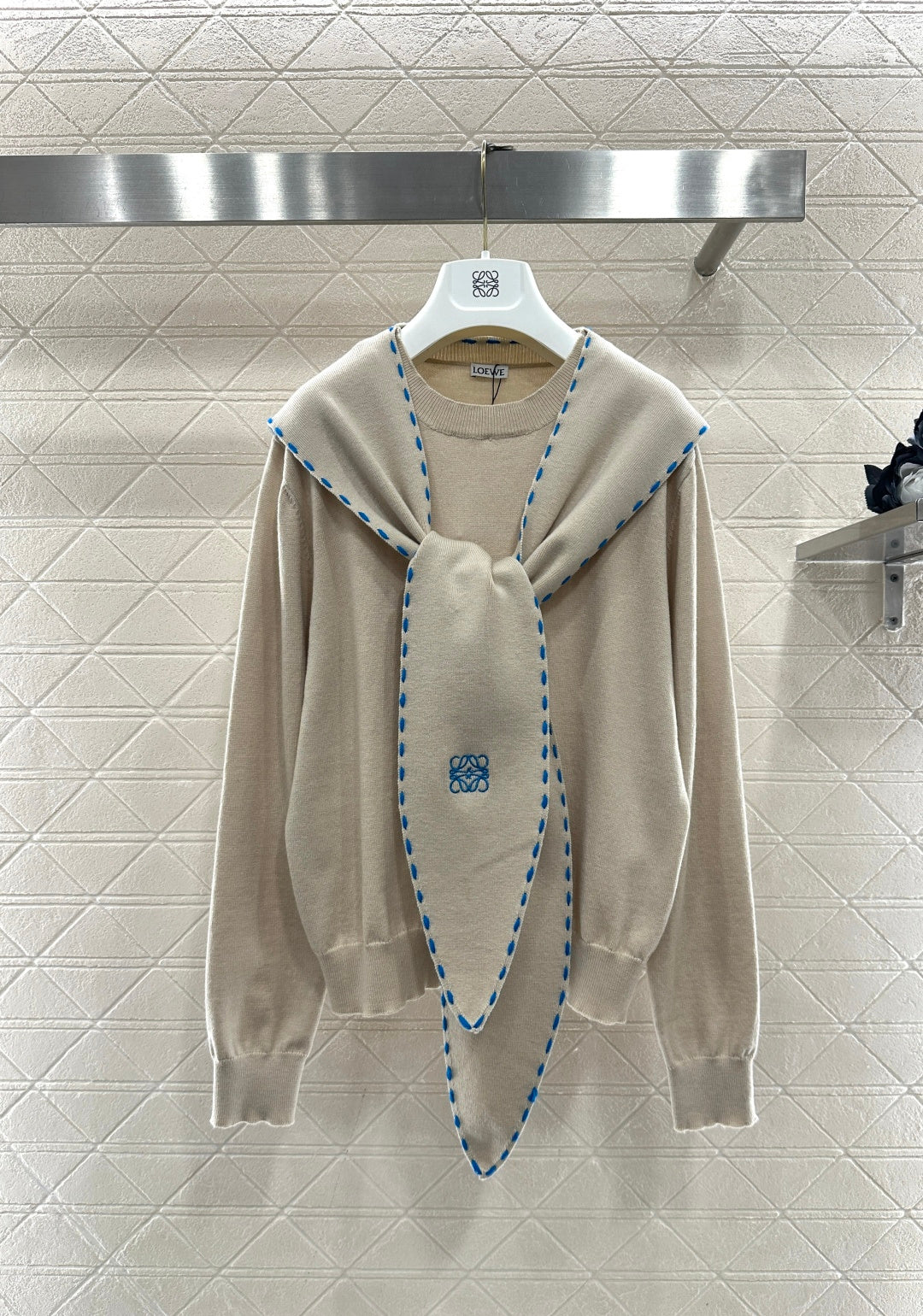 26SS NEW Shawl knit sweater