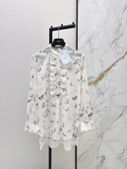26SS NEUE Hemden mit Schleifenprint