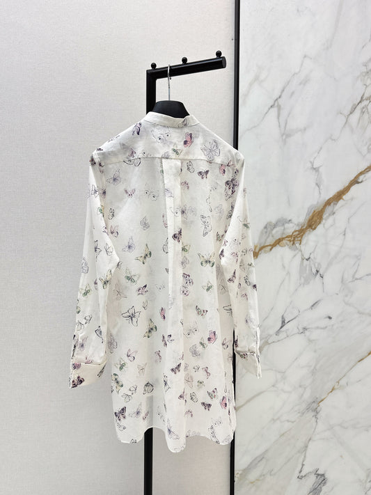 26SS NEUE Hemden mit Schleifenprint