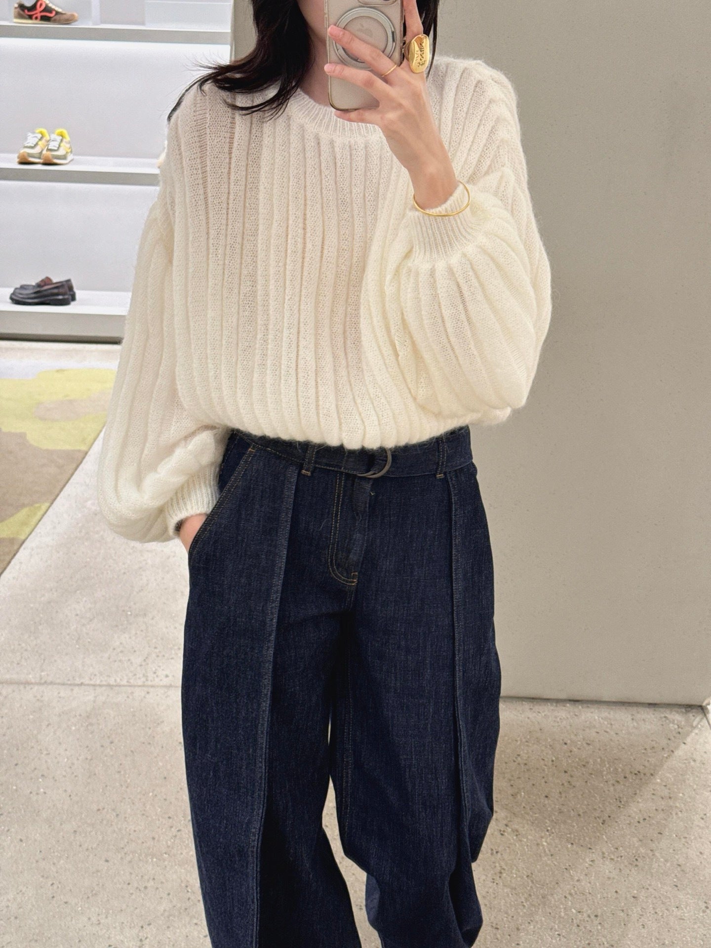 26SS NEW lantern sleeve sweater