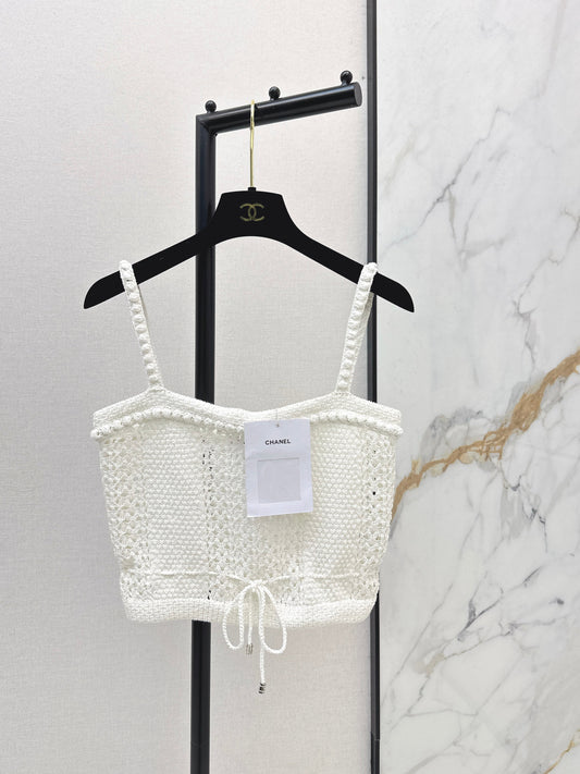 26SS NEW hollow knit slip vest